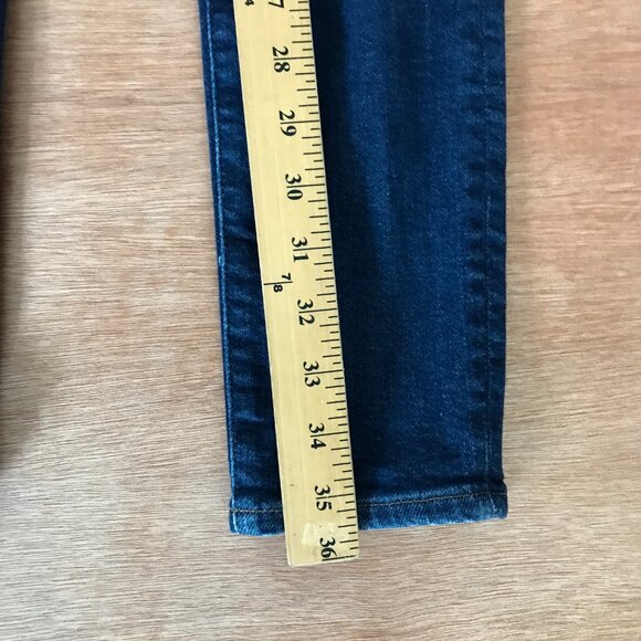 Madewell 9" Mid Rise Skinny Jeans Women size 26 Blue Dark Wash Stretch Preppy - Picture 6 of 13